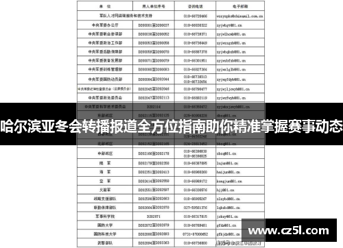 哈尔滨亚冬会转播报道全方位指南助你精准掌握赛事动态